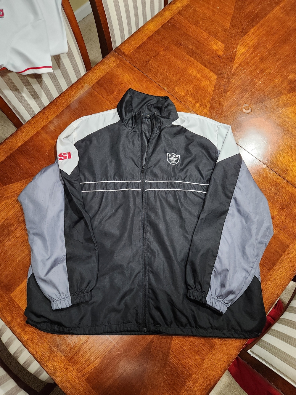 90s Dunbrooke Sports Illustrated Oakland Raiders Windbreaker Size XXL